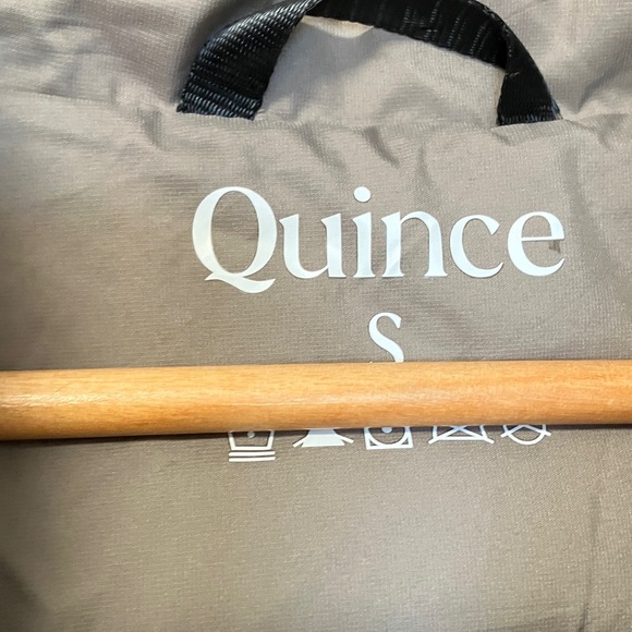 Quince Responsible Down Long Puffer Hooded Jacket in Stone Taupe - Picture 4 of 8